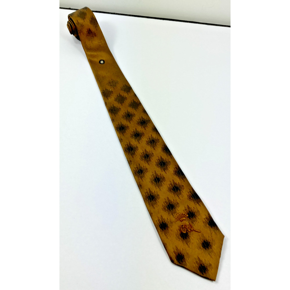 Wovens by Countess Wara Neck Tie Golden Black Spots